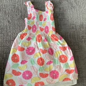 Gymboree Citrus Print smocked Dress